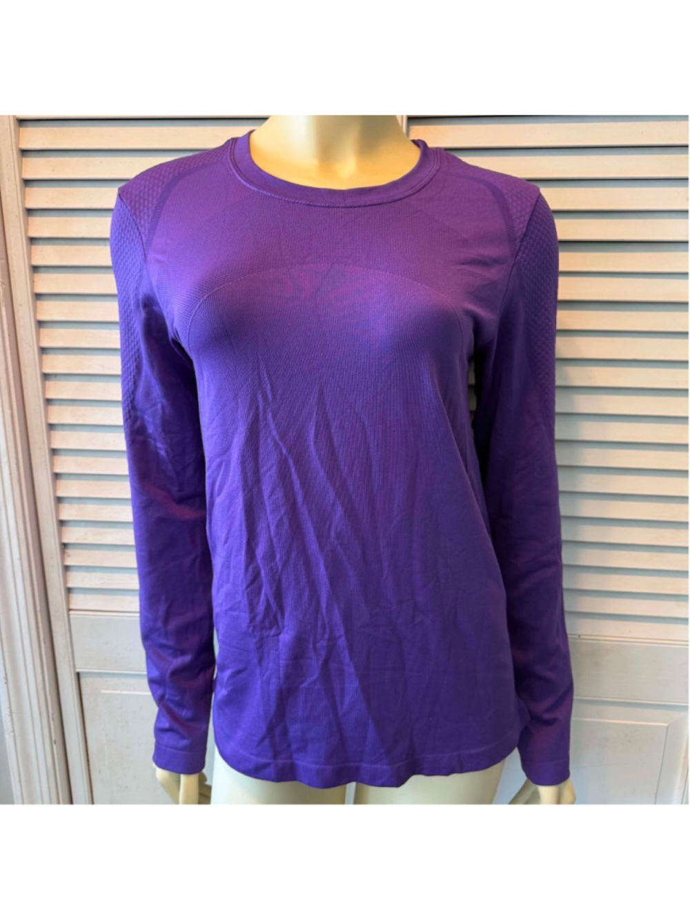 Women's Champion Purple Long Sleeve Tee L
